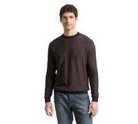 TOM TAILOR 1049372 Suéter pulóver, 39371-navy Mid Brown Dot Stripe, 3XL para Hombre