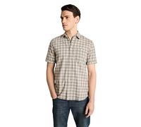 TOM TAILOR 1049591 Camisa, 39687 - Green White Check, L Hombres