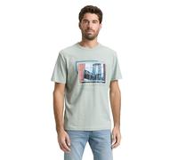 TOM TAILOR 1050137 Camiseta, 12792-Soft Greyish Green, 3XL Hombres
