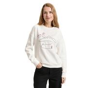 TOM TAILOR 1051680 Sudadera, 10315 Whisper White-Juego de Mesa [Importado de Alemania], L para Mujer