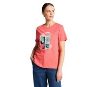 TOM TAILOR 1051799 Camiseta, 40029-Soft Coral Pink, L Mujeres