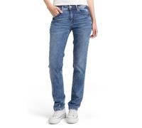 TOM TAILOR 202212 Alexa Straight Vaqueros para Mujer, Azul (10125 - Random Bleached Blue Denim), 32W / 32L