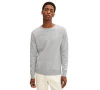 TOM TAILOR 202212 Strickpullover Crewneck Jersey para Hombre, Gris (14427 - Light Soft Grey Melange), L