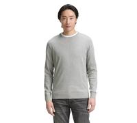 TOM TAILOR 202212 Strickpullover Crewneck Jersey para Hombre, Gris (14427 - Light Soft Grey Melange), XL