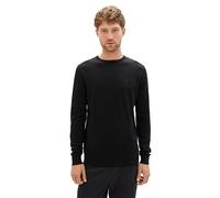 TOM TAILOR 202212 Strickpullover Crewneck Jersey para Hombre, Negro (29999 - Black), XXL