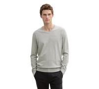TOM TAILOR 202212 Strickpullover V-Ausschnitt Jersey básico para Hombre, Gris (14427 - Light Soft Grey Melange), M
