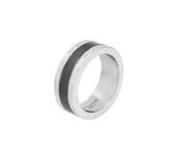 Tom Tailor 2100667 - Anillo para hombre, acero inoxidable, 8 mm, bicolor