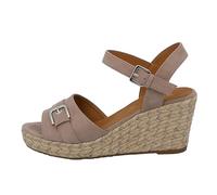 TOM TAILOR 5390010024, Sandalias con cuña Mujer, Pardo, 42 EU