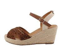 TOM TAILOR 5390010035, Sandalias con cuña Mujer, marrón, 40 EU