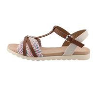 TOM TAILOR 5390490027, Sandalia Mujer, Azul Multicolor, 37 EU