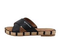 TOM TAILOR 5390850021, Sandalias deslizantes Mujer, Negro, 42 EU