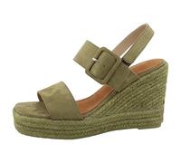 TOM TAILOR 5390900019, Sandalias con cuña Mujer, Verde, 40 EU