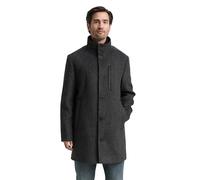 TOM TAILOR 1046983 Abrigo de Lana 2 en 1 con Chaqueta Interior extraíble, 30500-Dark Grey Black Herringbone, S Hombres