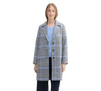 TOM TAILOR 1043673 Abrigo, 36217 - Navy Blue Check, L Mujeres