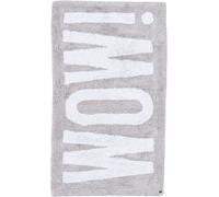 Tom Tailor Alfombra de baño de algodón tejida a mano - plata 70x120 cm