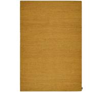 Tom Tailor Alfombra de salón fina de yute hecha a mano oro 70x140 cm