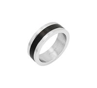 TOM TAILOR - Anillo de acero inoxidable para hombre, 19, Metal, Sin piedra preciosa