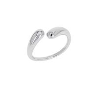 TOM TAILOR - Anillo para Mujer en Acero inoxidable - Plateado - Motivo de Gota - TT-R0032