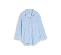 TOM TAILOR Blusa azul claro / blanco L azul claro / blanco