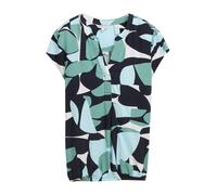 TOM TAILOR Blusa azul pastel / azul oscuro / rojo carmesí / offwhite, Talla XXL