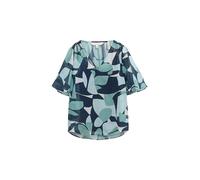 TOM TAILOR Blusa de Gasa para Mujer, 37800 - Green Dots and Shapes Design, 36