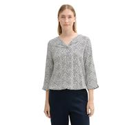 TOM TAILOR Blusa de Mujer, 35891 - Diseño de Lunares Marinos orgánicos, 42