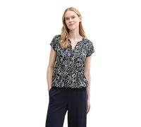 TOM TAILOR Blusa de Mujer, 37369 - Multicolor Navy Dot Structure, 42