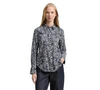 TOM TAILOR Blusa de Mujer, 38402 - Diseño de Lunares Abstractos Marinos, 44