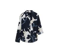 TOM TAILOR Blusa navy / azul oscuro / blanco XS EUR