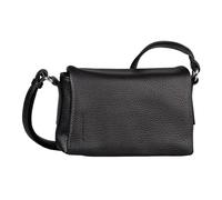 TOM TAILOR Bolso de hombro Lissi para mujer, tamaño pequeño, con solapa, color negro