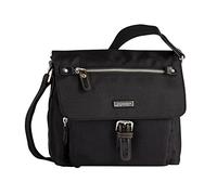 TOM TAILOR Bolso de Hombro Rina con Solapa para Mujer, tamaño pequeño, Negro