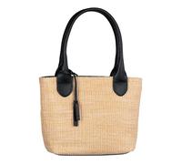 TOM TAILOR Bolso de hombro Sharon para mujer con cremallera, tamaño mediano, negro