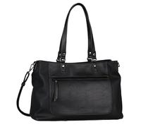 TOM TAILOR Bolso tipo bandolera grande para mujer Larea, de color negro, con cierre