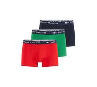 TOM TAILOR Calzoncillo boxer marino / verde hierba / rojo carmesí S marino / verde hierba / rojo carmesí