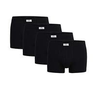 TOM TAILOR Calzoncillos tipo bóxer para hombre, 4 unidades, de algodón natural, Color negro y oscuro., XXX-Large