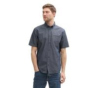 TOM TAILOR Camisa de algodón de Corte Regular para Hombre, 37944 - Navy Multicolor Dot, M