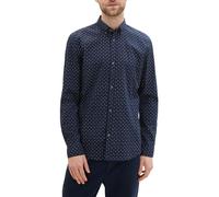 TOM TAILOR DENIM Camisa navy / blanco L navy / blanco