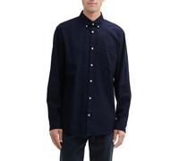 Tom Tailor Camisa de hombre manga larga con bolsillo. Azul marino L