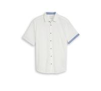 TOM TAILOR Camisa de lino blanco | XXL