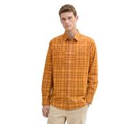 TOM TAILOR Camisa para Hombre, 36633 - Peanut Brown Corduroy Check, L