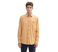 TOM TAILOR Camisa para Hombre, 36663 - Peanut Brown Small Structure, XXL
