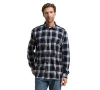 TOM TAILOR Camisa para Hombre, 38516 - Azul Marino Multicolor Check, S