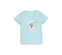 TOM TAILOR Camiseta azul claro / lila claro / rosa claro / offwhite 116-122 azul claro / lila claro / rosa claro / offwhite