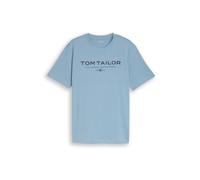 TOM TAILOR Camiseta azul claro / negro XXL azul claro / negro