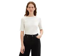 TOM TAILOR Camiseta básica para Mujer, 10315 Whisper White - Juego de Mesa [Importado de Alemania], XXS
