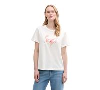 TOM TAILOR Camiseta básica para Mujer de algodón orgánico, 15221 - Offwhite, 3XL