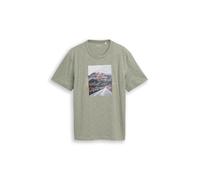 TOM TAILOR Camiseta caqui / langosta / negro / blanco L caqui / langosta / negro / blanco