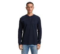 TOM TAILOR Camiseta de Manga Larga para Hombre 1047816 10668-Sky Captain Blue, M, 10668 - Cielo Capitán Azul, M