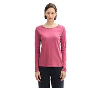 TOM TAILOR Camiseta de Manga Larga para Mujer, 16348 - Velvet Rosa, L