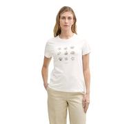 TOM TAILOR Camiseta de Mujer, 10315 Whisper White - Juego de Mesa [Importado de Alemania], XS